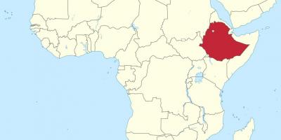 نقشہ افریقہ کے دکھا ایتھوپیا