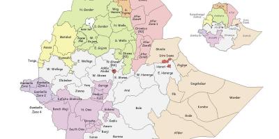 ایتھوپیا woreda نقشہ