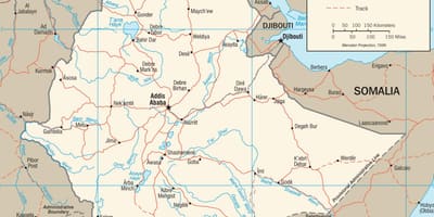 نقشہ کے ایتھوپیا کے نقشے تصویر