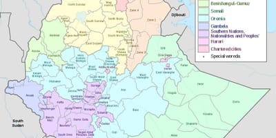 Hawassa ایتھوپیا کا نقشہ
