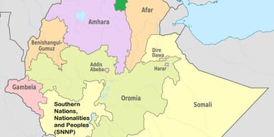 ایتھوپیا tigray نقشہ